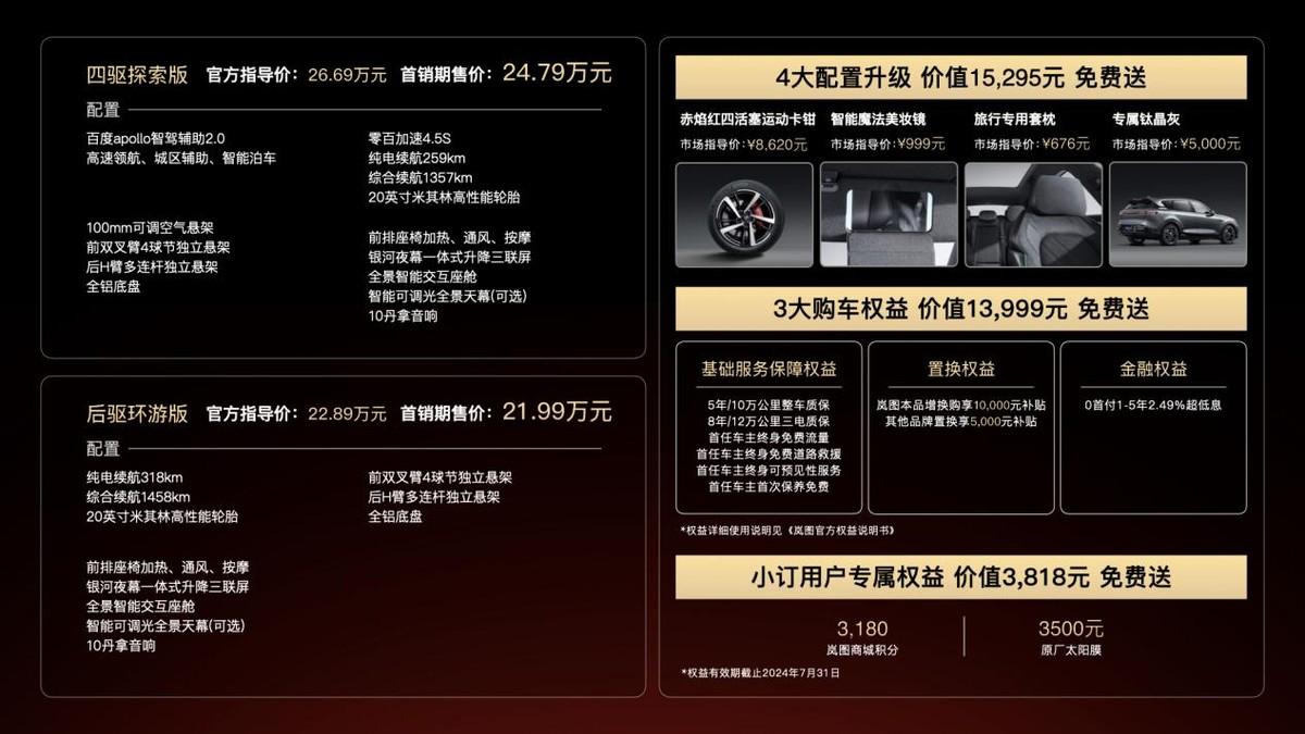 最長純電續(xù)航的混動SUV,配備空懸,嵐圖FREE 318驚喜上市!