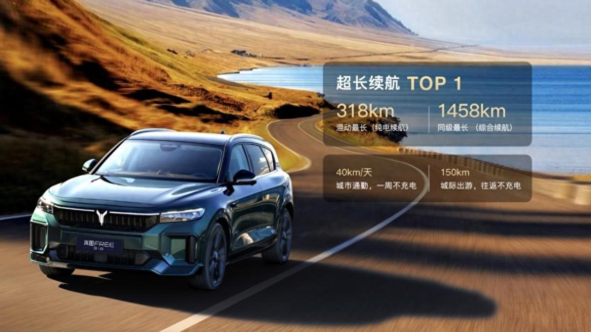 最長純電續(xù)航的混動SUV,配備空懸,嵐圖FREE 318驚喜上市!